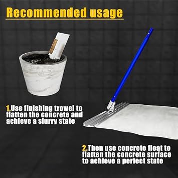 Bull Float Concrete Tools,48’’×8’’ Magnesium Aluminum Alloy Concrete Float with 4 Combinable Handles,Concrete Bull Float with Carrying Toolbox,Trowel,Concrete Bull Float Kit for Concrete Finishing
