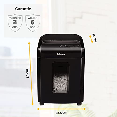 Destructeur de papier pour bureau et maison Fellowes Powershred 10M - 6