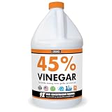Chromex 45% Ultra Concentrated Vinegar - Dilutes to 9 Gallons - 9x Strength Multi-Purpose Cleaning, Deodorizing, Laundry, Gardening, Descaling, and Drain Cleaning Solution - 1 Gallon