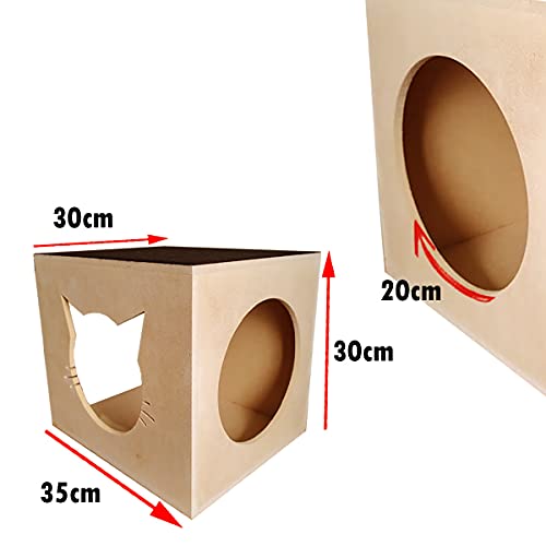 Playground Para Gato Casa Prateleira Ponte Mdf