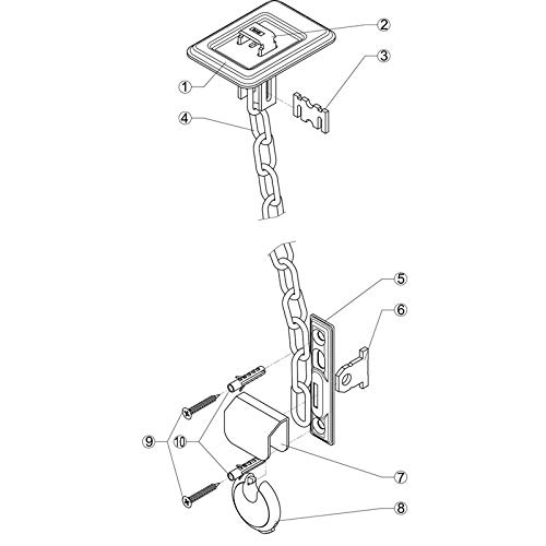 Gitterrostsicherung Heunert HGS 50 für Lichtschacht und Gitterrost