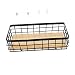 Hoement 1 Set Metal Storage Basket Pack Wall Shelf with Baskets Table Wall-Mounted Basket Storage Fruit Basket Container Finishing Basket Flower Basket Wall Basket for Fruit