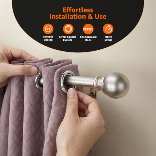 Image of Amazon Basics - Room Darkening Blackout Door Curtains, 100% Room Darkening | 5 Feet |Set of 2| Embossed | Self Deisgn |for Living Room and Bedroom | 115cmx 150cm, Color- Wine