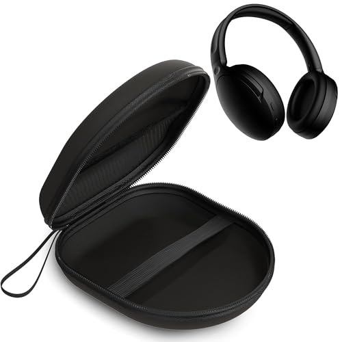 Image of Sounce Headphone Case Compatible with Boat Rockerz 551 ANC | Portable Carrying Case Cover | Hard EVA Shell Travel Storage Case with Shockproof, Waterproof, and Premium Protective Cover - (Black)