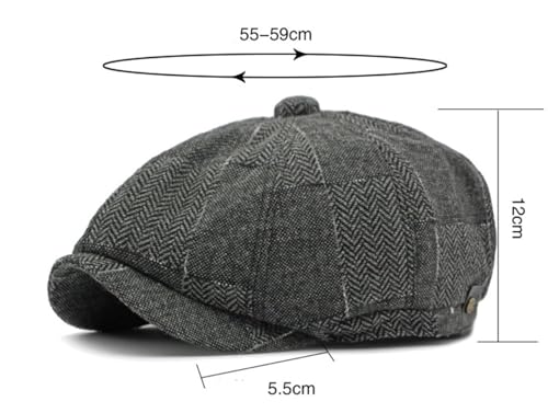 Béret pour hommes contre la fraîcheur d'automne style rétro