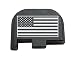 BASTION Laser Engraved Back Plate for Glock G43, G43X and G48 9mm ONLY | Hard Coat Anodized Black T6 Machined Aluminum Slide Rear Cover Plate (USA Flag)