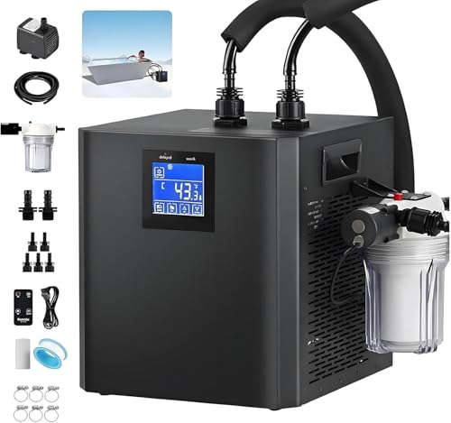 Image of 1/3HP Ice Bath Water Chiller with Hose, External Filter & Pump- Upgraded for Cold Plunge,Universal Cooling System Home Gym & Recovery Therapy