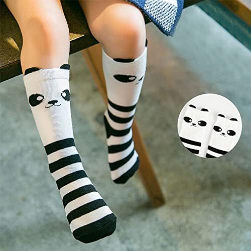 9 Paia Calzini Lunghi Per Bambini - Cotone, Motivo Animalier - Caldi E Morbidi Per Inverno - Foto 6