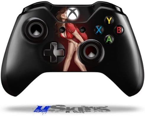 WraptorSkinz Decal Style Vinyl Skin Wrap compatible with XBOX One Original Wireless Controller Ooh-La-La Pin Up Girl