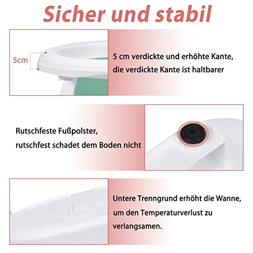 XMTECH Vasca da bagno pieghevole per bambini, 82 x...