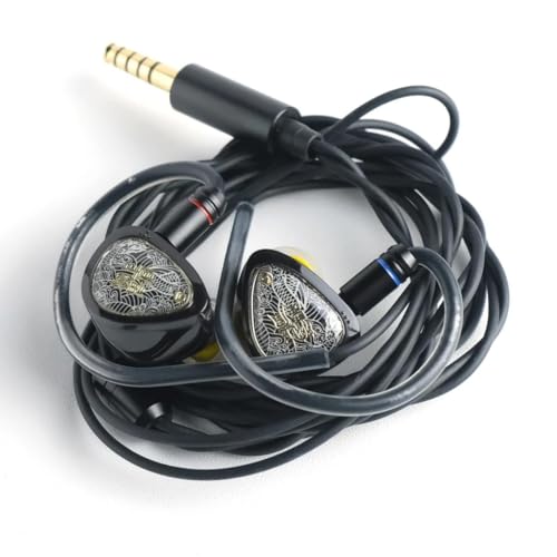 Image of TANGZU Waner S.G II in-Ear Monitor Earphones, 10mm Dynamic Driver PET Diaphragm Gaming Earbuds, HiFi Wired IEM Headphones with 0.78-2Pin Detachable OFC Cable (3.5mm, Black)