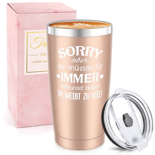 Miofula Tasse Beste Freundin Geschenke, 20oz Travel Mug Lustig Geschenke für Freundinnen… – Ansicht 1
