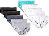 Hanes Women's 8 Pack Cotton Stretch Brief (Bonus +2), Assorted, 8