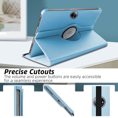 Image of TGK 360 Rotatable Smart Flip Case Cover for OnePlus Pad 2 12.1 inch Tablet (Sky Blue)