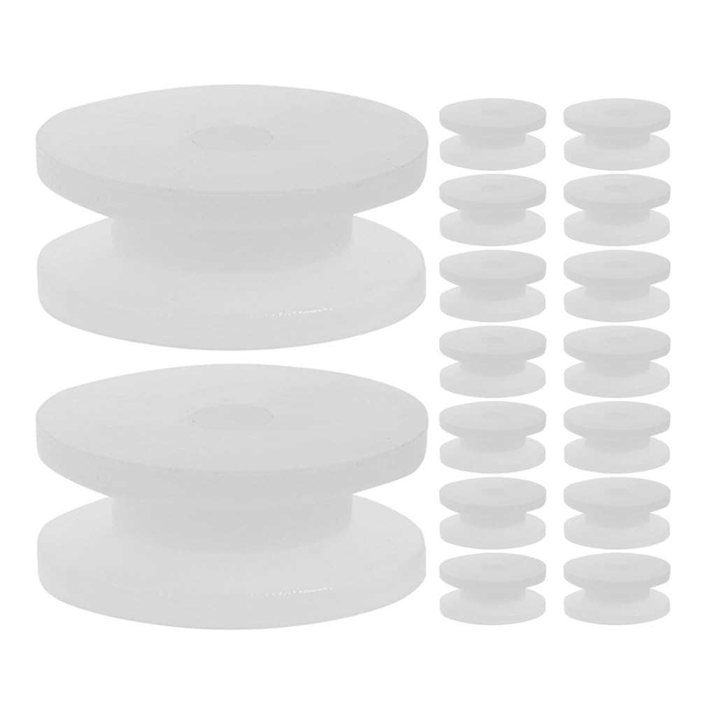 JOINPAYA 20Pcs Plastic Mini Pulley Wheels for Diy Educational Projects Model Cars Motor Shafts Small Gear Transmission Belt Components