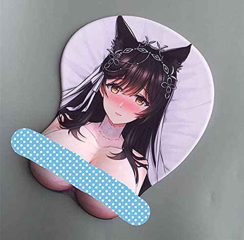 Fonyell 3D Anime Cartoon Silica Gel Wrist Support/ Rest/ Cushion Nonslip Mouse Pad Pain Relief For Gaming Office Anime Lovers #TOP3