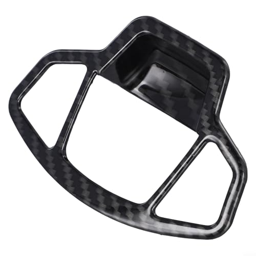 Jayruit - Garniture de bouton de frein à main pour Jeep pour Compass 2017 2021, finition en fibre de carbone, matériau ABS, aspect intérieur amélioré, ajustement sécurisé