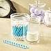 STORi Clear Plastic Cotton Ball and Swab Holder with One-Piece Lid