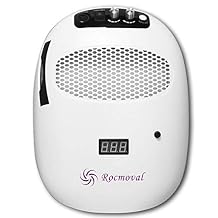 ROCMOVAL New 140W Nail polisher With 30000Rpm Nail Polisher Machine, 80W Nail Light And 40W Vacuum Cleaner