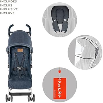 denim maclaren stroller