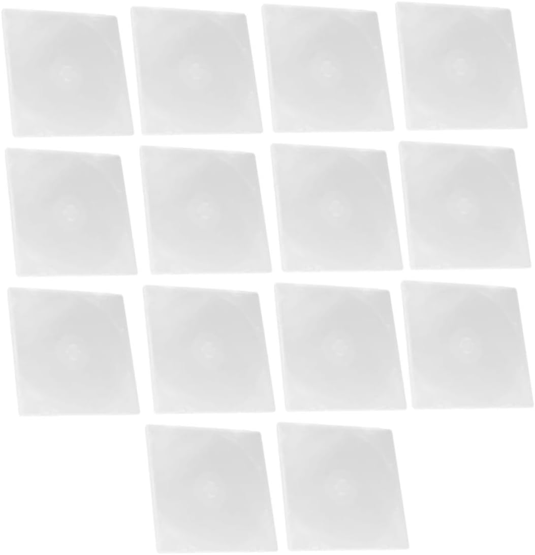 10pcs Transparent Cd Holders Single Disc DVD Storage Cases Plastic Cd Storage Accessory Protects Against Scratches Dust for Organizing Media Collections