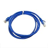  KKAAMYND 5/10/15/20/25/30/50 m CAT5 CAT5E Ethernet Internet LAN Kabel Kabel Draht Stecker Stecker Fadenkreuz blau 25 m starke Anti-Interferenz-Leistung: Dieses Produkt verwendet Litzenleiter D