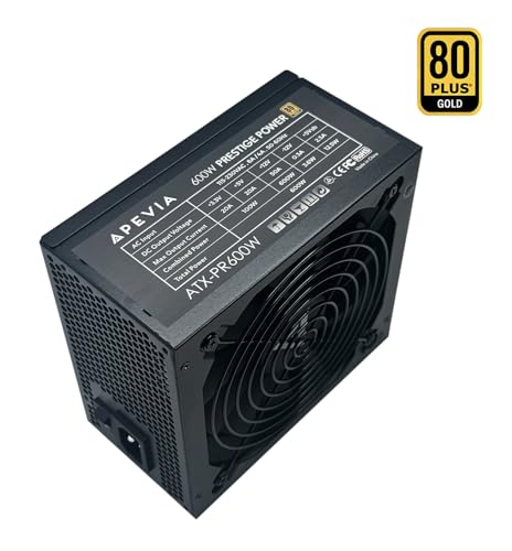 Image of Apevia ATX-PR600W Prestige 600W 80+ Gold Certified, RoHS Compliance, Active PFC ATX Gaming Power Supply