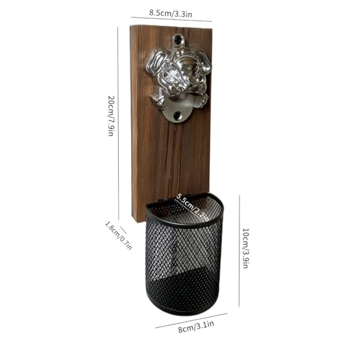 Décapsuleur magnétique de qualité supérieure en bois sculpté et finitions silver - 3
