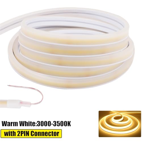 Tira de LED COB Neon 12V 1m IP67 Blanco cálido miniatura 2