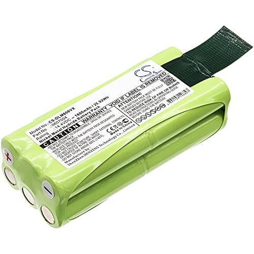TECHTEK Batterie 1800mAh Compatible avec [Dirt Devil] Libero M606, Libero M606-1, M606-2, M606-3, M606-4, M607, M612 remplace 0607004, 0612014