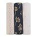 aden + anais Metallic Swaddle Baby Blanket, 100% Cotton Muslin, Large 47 X 47 inch, 3 Pack, Metallic Gold Deco Dandelion