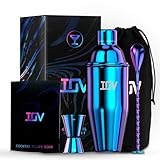 IOV Juego de coctelera de 24 onzas con colador integrado, mezclador de alcohol