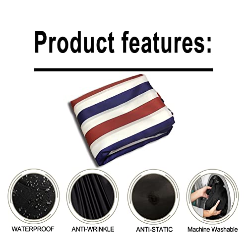 Pelocapa Extra Large Barber Cape Hair Salon Cape with Elastic Hooks Professional Hair Cutting Cape for Men Waterproof Hairdressing Cape Gown for Hairstylist- 56”×71”(Classic Blue Red)