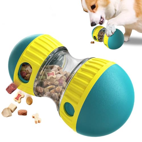 EPODA Jouet pour Chien Indestructible, Jouets pour Chiens Interactif de Mangeoire, Distributeur Croquettes Jouet Occupation pour Chiot, Cadeau d'anniversaire pour Chien...