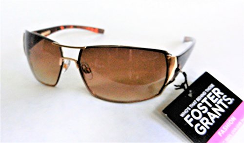 Foster Grant Womens Fashion Sunglasses (1619) 100% UVA & UVB Protection+ FREE BONUS MICROSUEDE CLEANING CLOTH
