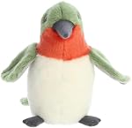 Aurora® Adorable Mini Flopsie™ Ruby-Throated Hummingbird Stuffed Animal - Playful Ease - Timeless Companions - Green 8 Inches