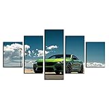 Annick Goutal 5 Bedienfeld Wandkunst Moderne BMW M4 Sportwagen Poster Print Leinwand Malerei Luxusfahrzeug Geschwindigkeit Bild Wohnzimmer Wohnkultur (4,50x100 cm(ohne Rahmen))