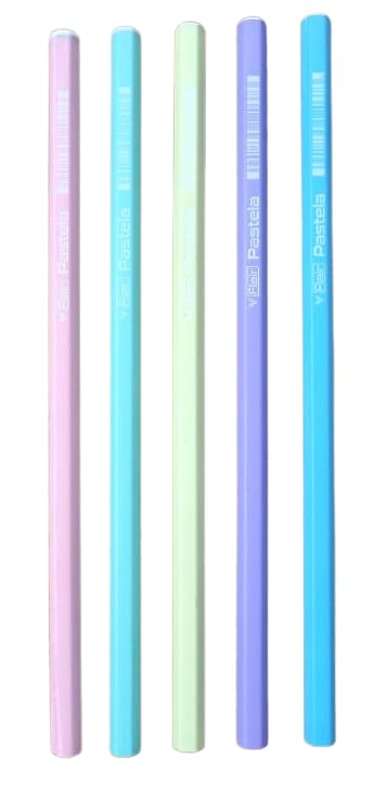 Image of FLAIR Good Luck Pencil Kit- Includes 1 Ballpoint Pen 0.7mm Blue Ink, 1 Extra Dark Wooden Graphite Pencil, 1 Long Point Sharpener, 1 Low Dust Eraser, 1 Plastic Scale 15 Cm.- For Daily Use-Pack of 10
