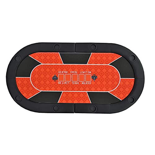 YQCXG 71,5 Zoll klappbarer Pokertisch, Casino Hold'em Poker Domino Kartenspieltisch für 4 Spieler, maximale Tragkraft beträgt 265 Pfund, für Campingpartys und Treffen mit Freunden zu Hau