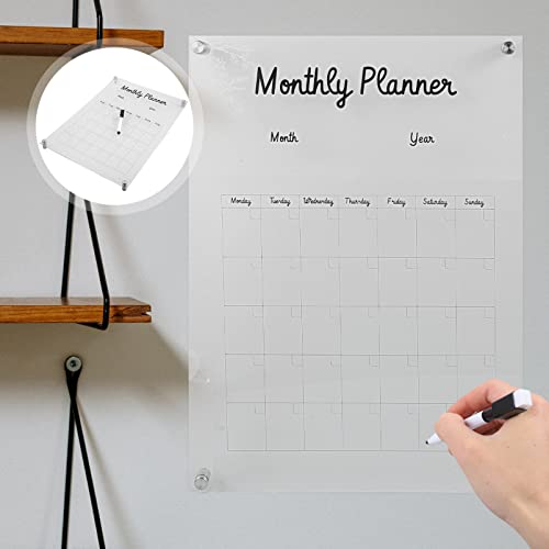 Tableau mémo en acrylique effaçable au design clair et simple de bureau