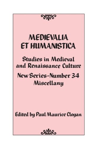 Buy Medievalia Et Humanistica, No. 34: Studies in Medieval and Renaissance Culture — BookShops.in