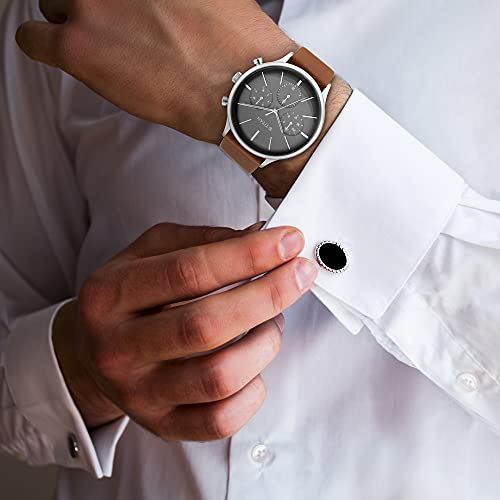 Titan Quartz Multifunction Blue Dial Leather Strap Watch for Men-NS90134SL01 - Image 2