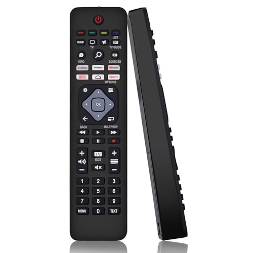 Replacement Universal Philips TV Remote Control - Compatible with All Philips Smart TVs, LED, LCD, HDTV, 3D, With 6 Shortcut Buttons