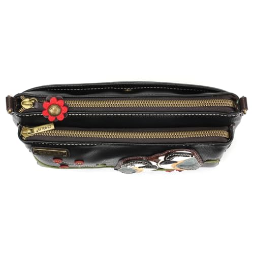 Image of CHALA RFID Protected Vegan Leather Deluxe Crossbody Bag with Adjustable Straps