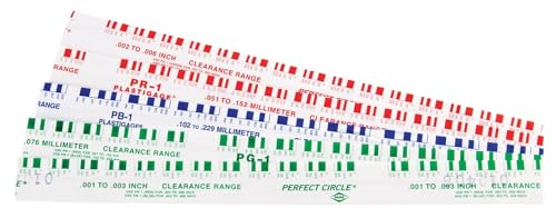 JEGS Plastigauge Kit | Made in USA | Color-Coded Sizing | Soluble in Oil | Kit Includes Two Green, Two Red, and One Blue Plastigauge