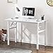Produktbild SogesHome Klapptisch Computertisch 100 x 60 x 75 cm PC Schreibtisch Schreibtisch Büroarbeitsplatz für Home Office Verwendung Schreibtisch, Esstisch Konferenztisch, Weiss,AC5DW-100-SH