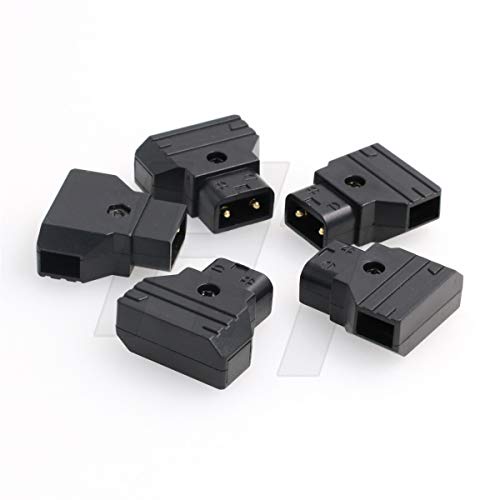 5 pcs conector macho D-tap P-tap para cámara y monitor miniatura 1