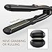 Jinri Titanium Plate 4/5 Mini Flat Iron,Perfect Travel Size Hair Straightener Dual Voltage Black color
