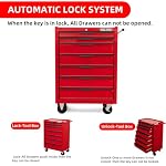 7-Drawer Toolbox with Wheels, Rolling Toolbox - Image 7