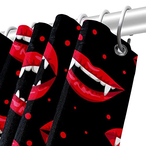 Rideau de douche vampire Halloween coloré grand format imperméable - 6